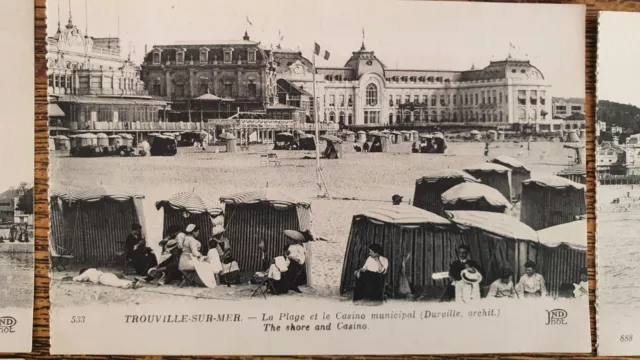 Lote De 11 Folios Postales Antiguas Trouville Sur Mar 3