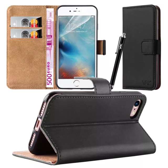 iPhone 7,7 Plus Phone Case Leather Wallet Cover with Screen Protector for Apple