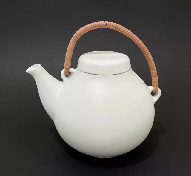 Arabia Finland White Ga3 Teapot Ulla Procope Mid Century Scandinavian Modern