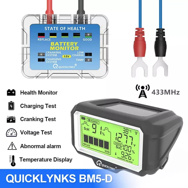 ANCEL BM200 Bluetooth 12V Car Battery Tester with Cranking & Charging Test