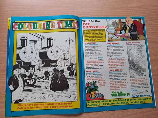 THOMAS THE TANK Engine And Friends Marvel Magazine Comic Issue No.34 ...