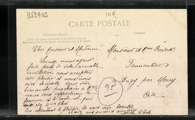 CPA Persan-Beaumont, Les Bords de l´Oise, vue de Fluss 1912 2