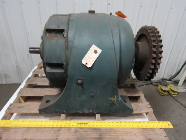 Large In-Line Gear Box speed Reducer 240:1 Ratio 3-3/4" Output 1-7/8" Input