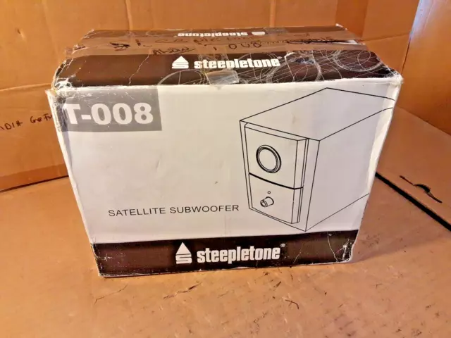 Steepletone Subwoofer Satellitare T-008-Boxed, Ottime Condizioni