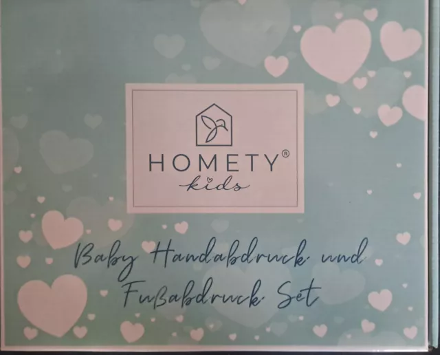 NEU Homety Baby Handabdruck und Fußabdruck Set