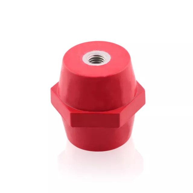Isolateurs M8 rouge 30 x 30 mm résine polyester isolant de support auto-extinguible 50 pièces