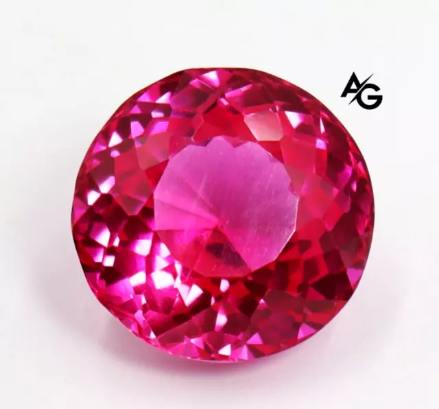 Natural Pink Sapphire 16.50 Ct Round Cut Unheated Untreated Loose Gemstone