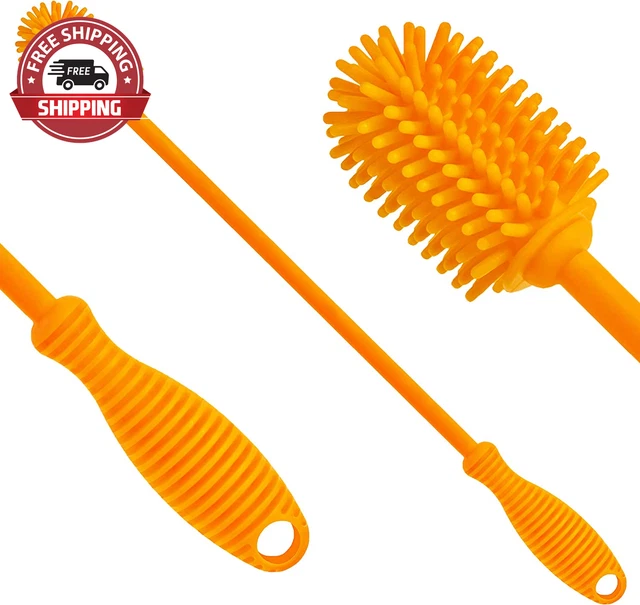 Silicone Bottle Brush | One Brush | 12.5” Bottle Cleaner Brush for Hydroflasks,