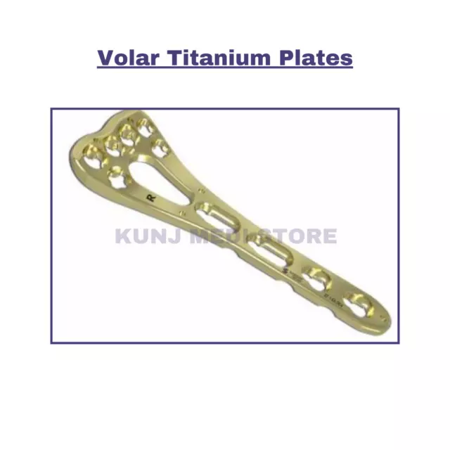 Volar Titanium Plates  lot of 10pcs (5L/5R) Veterinary Surgical Instruments