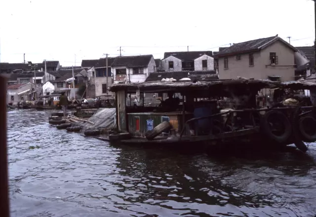 Sl68 Original slide 1996  Hong Kong bay boats 914a