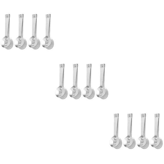 4 Pcs Koch Zange Griffe Teebeutelhalter Aus Edelstahl Mini-Toaster Eiszange
