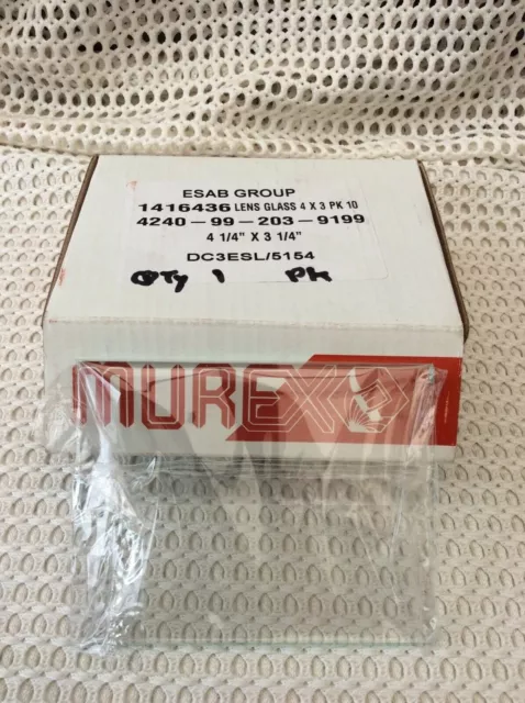 Murex Welders Replacement Clear Lens Box Of 10 Military Issue New
