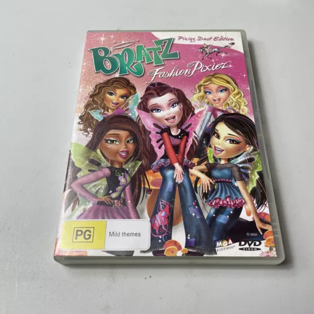 BRATZ FASHION PIXIEZ Dvd Movie Region 4 Pal Vgc Free Postage