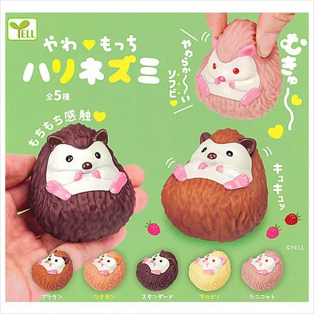 Hedgehog Soft Figure Yawamocchi Full set 5 types Yell Capsule Toy Gachapon