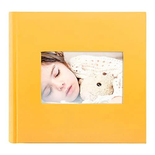 Golden State ArtPhoto Album Hold 200 4x6 Horizontal Pictures with Memo for Ch...