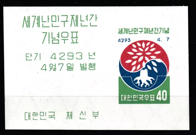 Korea-Süd Bl. 143, Anno Mondiale Del Rifugiato 1960