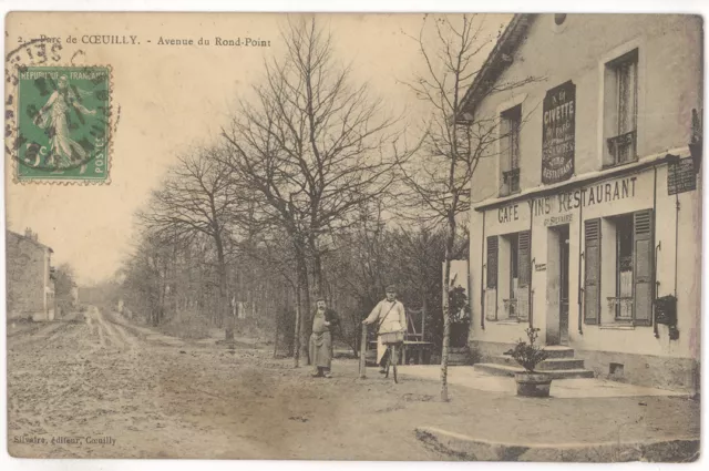 Cpa Champigny-Sur-Marne - Cœuilly - Avenue Du Rond-Point, Cafe Restaurant