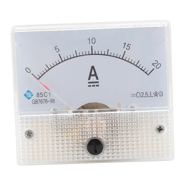 ANALOG PANEL AMP Microamp Current Ammeter Meter DC DC 0-20A EUR 9,32 ...