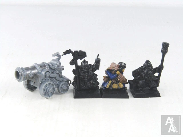 Figurine Warhammer Old World - Roi Nain Sur Trône - Occasion Bon état