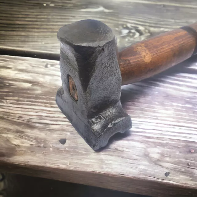 Vintage Atha Tool Co. 5/8" Top Swage 2 Lb Hammer Blacksmithing Tool 2