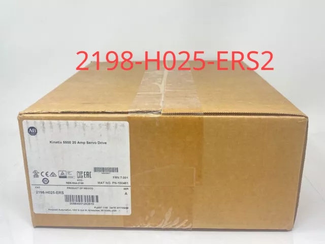 AB New 2198-H025-ERS2 Kinetix 5500 SERVO DRIVE 2198H025ERS2 Free Shipping