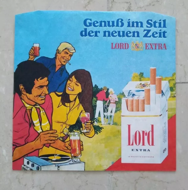 Lord Extra - Reklame Werbung - Vinyl Hülle - Rarität Vintage