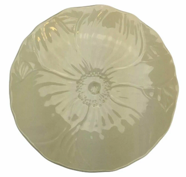 Mikasa Salad Plate Country Manor Saffron Embossed Flower Malaysia 8 5/8