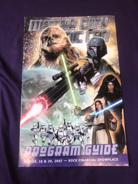 2007 Motor City Comic Con Program Guide STAR WARS GREEN LANTERN