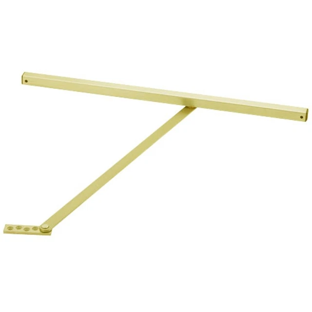 GLYNN JOHNSON 453S-US3 Brass Overhead Door Stop Surface Door 27-1/16 - 33 inch