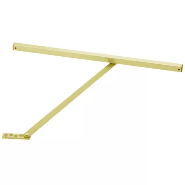 GLYNN JOHNSON 453S US3 Brass Overhead Door Stop Surface Mount Door 27-33 inch