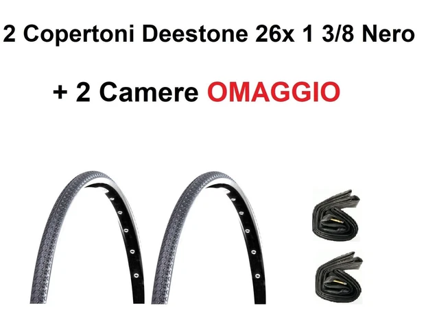 2 Copertone 2 Camere 2 Flap Bici 26 X 1 - 1 / 2 NERO - MICHELIN - Accessori Auto Selezionati – Promozione In Corso - Foto 4