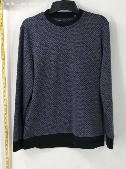 Vince Camuto Mens Gray Long Sleeve Crew Neck Pullover Sweater Size Large