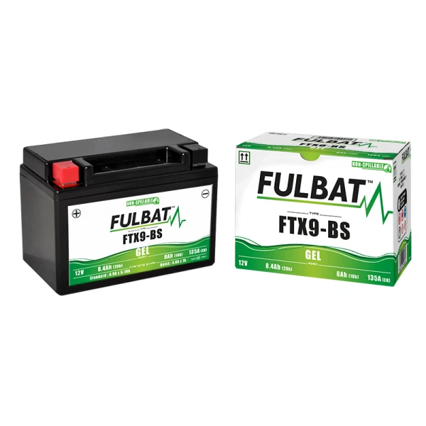 Batterie moto YTX9-BS étanche 12V / 8Ah