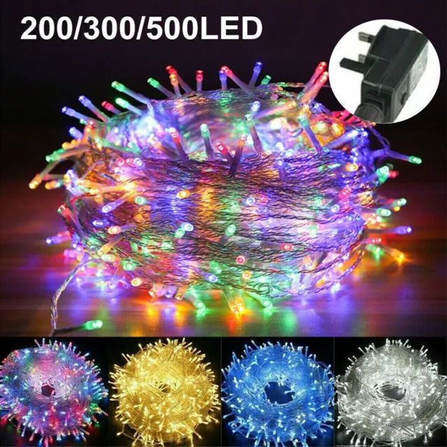 100-1000 LED Mains Fairy String Lights for Christmas Tree Bedroom Party Outdoor