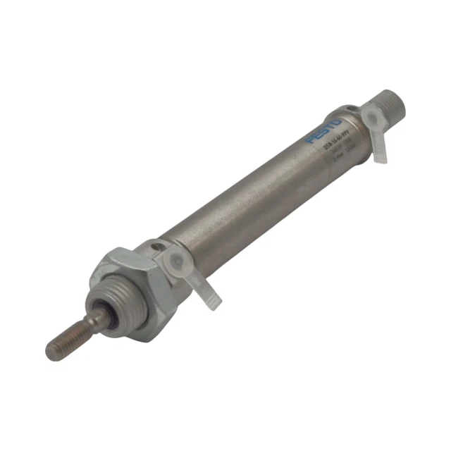 Cylindre Pneumatique, SDA32 Cylindre à Air Fin Composant Pneumatique En Alliage D'aluminium Double Action Anticollision Pad Pneumatique, Cylindres D'air Industriels (SDA32X20