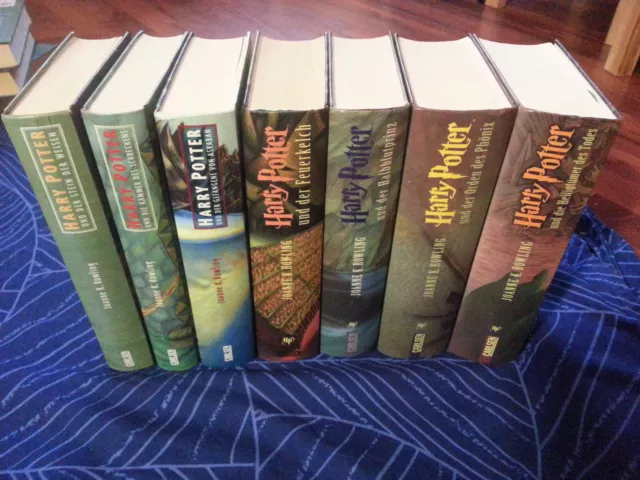 Harry Potter Büchersammlung Band 1-7 komplett, deutsch, gebunden, guter Zustand 3