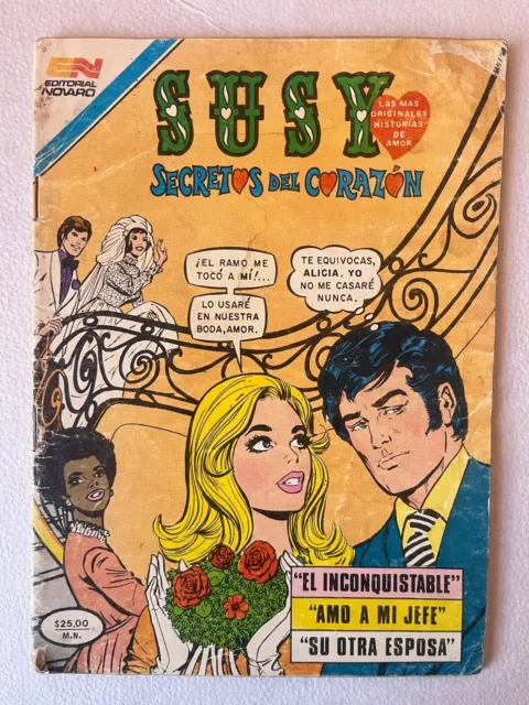 Vintage SUSY Secretos del Corazon Novaro Mexican Comics Novaro Serie Aguila 80s