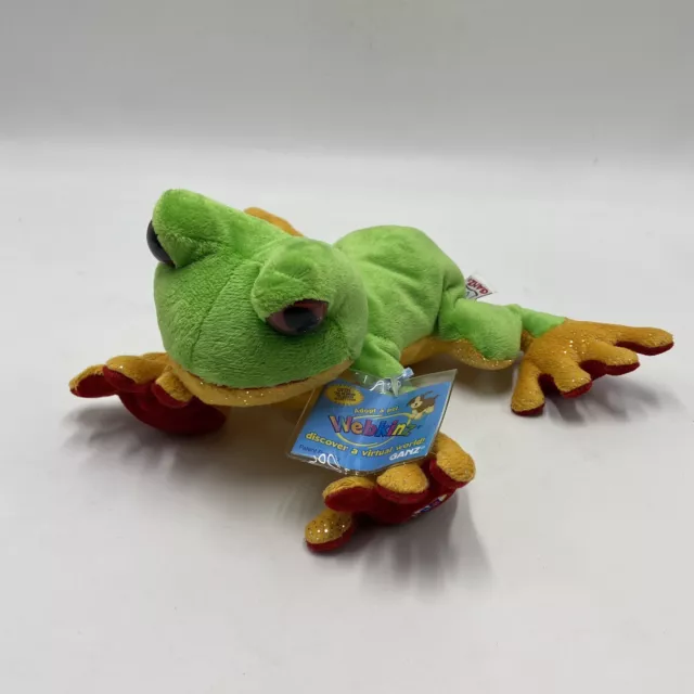 Ganz Webkinz Plush Tree Frog HM109 with Sealed Unused Code