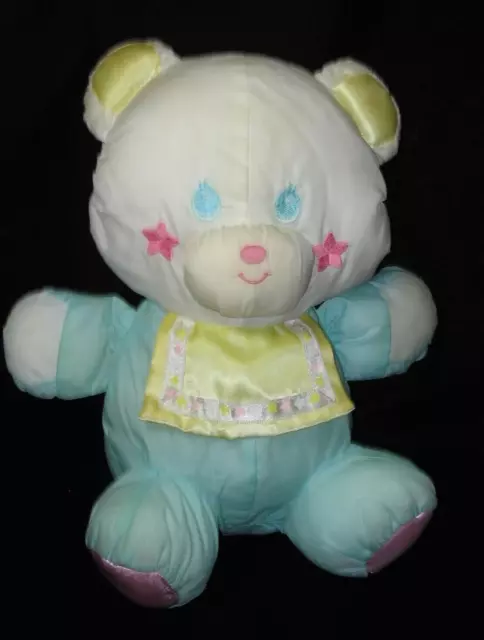 Playskool Teddy Bear Sweet Beginnings Puffalump Nylon Plush Vintage