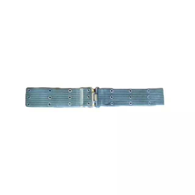 Webbing Belt Canvas M1971 Belgian Army Military Surplus Airsoft Vintage Buckle