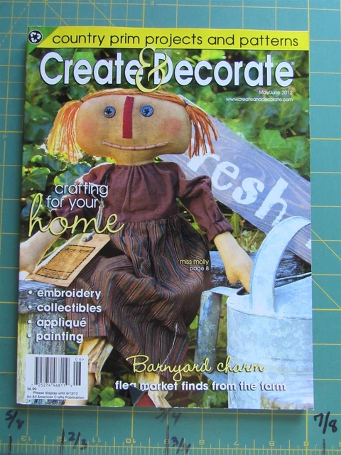 Revista Create & Decorate, 12 de junio de 2012, Country Primitive Projects