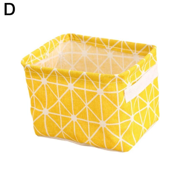 D Multifunctional Small Fresh Pastoral Fabric Storage Basket Nordic Style L I2C6