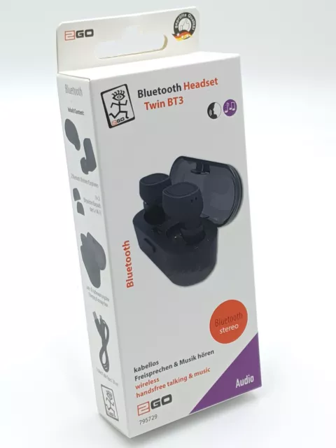 Bluetooth Kopfhörer In-Ear Headset für Apple iPhone Samsung Huawei mit Ladebox