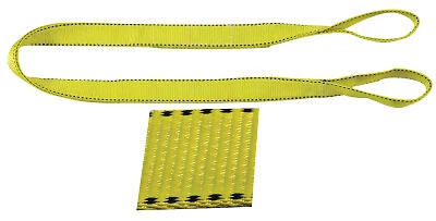 Pro-Edge Web Slings, 2 in X 10 Ft, Eye to Eye, Polyester, Yellow Liftex