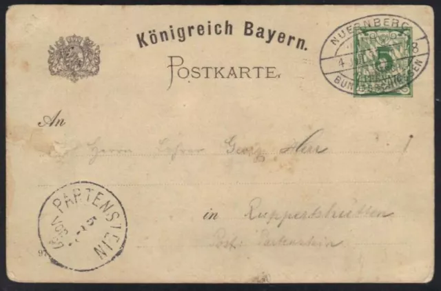 Germany-Bavaria 1987 Hand Colored Pc Nuernberg To