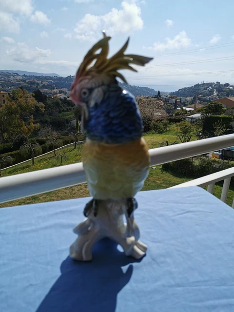 Peluche Perroquet Ara Rare - 50cm - V204 - Ancienne - Très Bon état