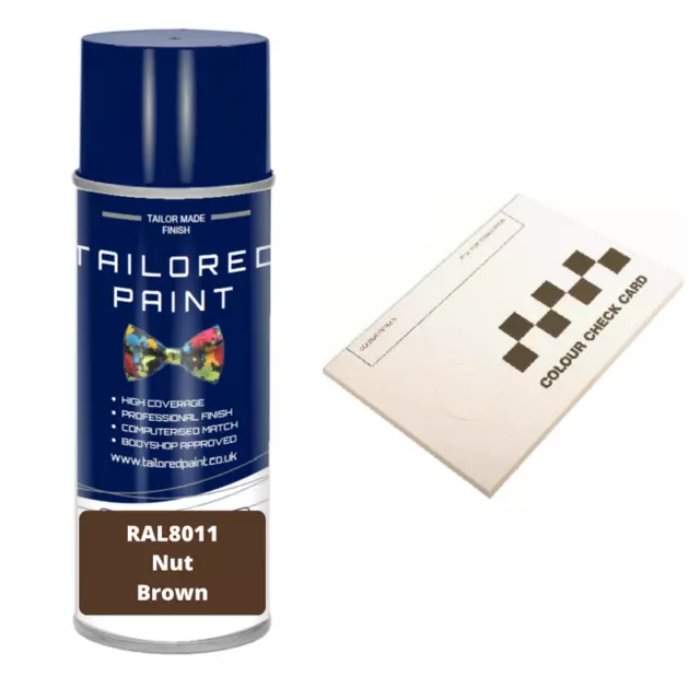 RAL8011 NUT BROWN Satin Aerosol Paint Outdoor Indoor Metal Wood Furniture