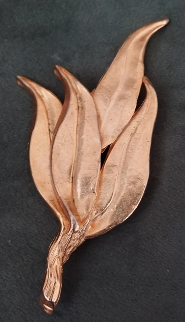 Broche Plaquée Or Signée 'Il était Une Fois' - Bijou De Créateur, état Parfait, Design Abstrait