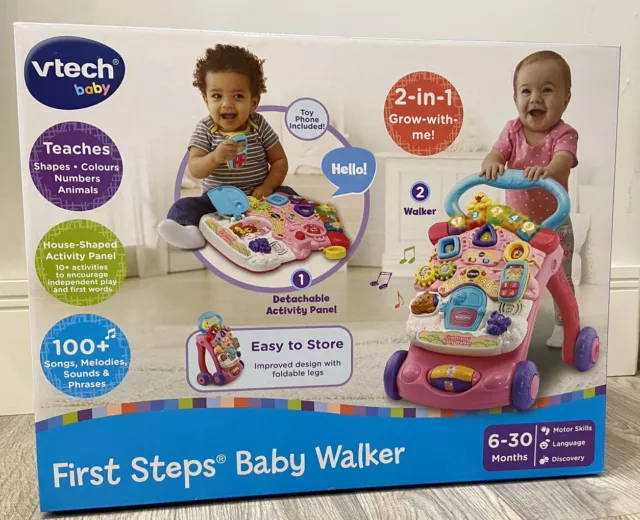 Brand New Vtech First Steps Baby Walker Pink