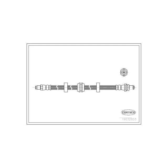 1x ORIGINAL® Corteco Bremsschlauch Hinten für Ford: COUGAR MONDEO I MONDEO II